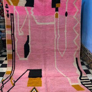 Authentic Berber Moroccan Rug - 9'.2"x5'.6" - Offered Delivery